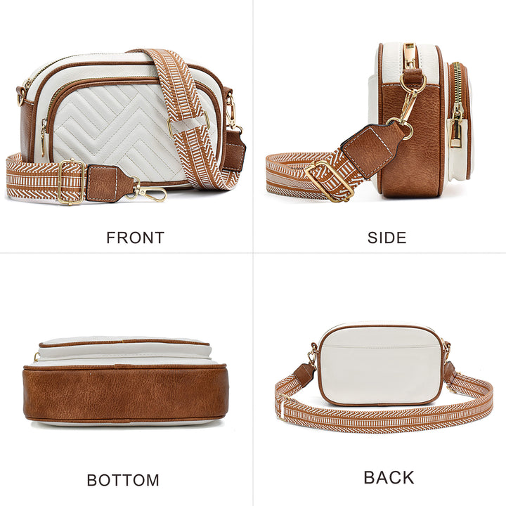 Gail | Chevron Trim Crossbody Bag