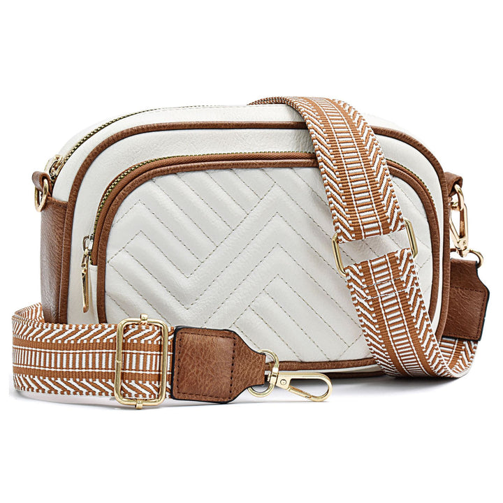 Gail | Chevron Trim Crossbody Bag