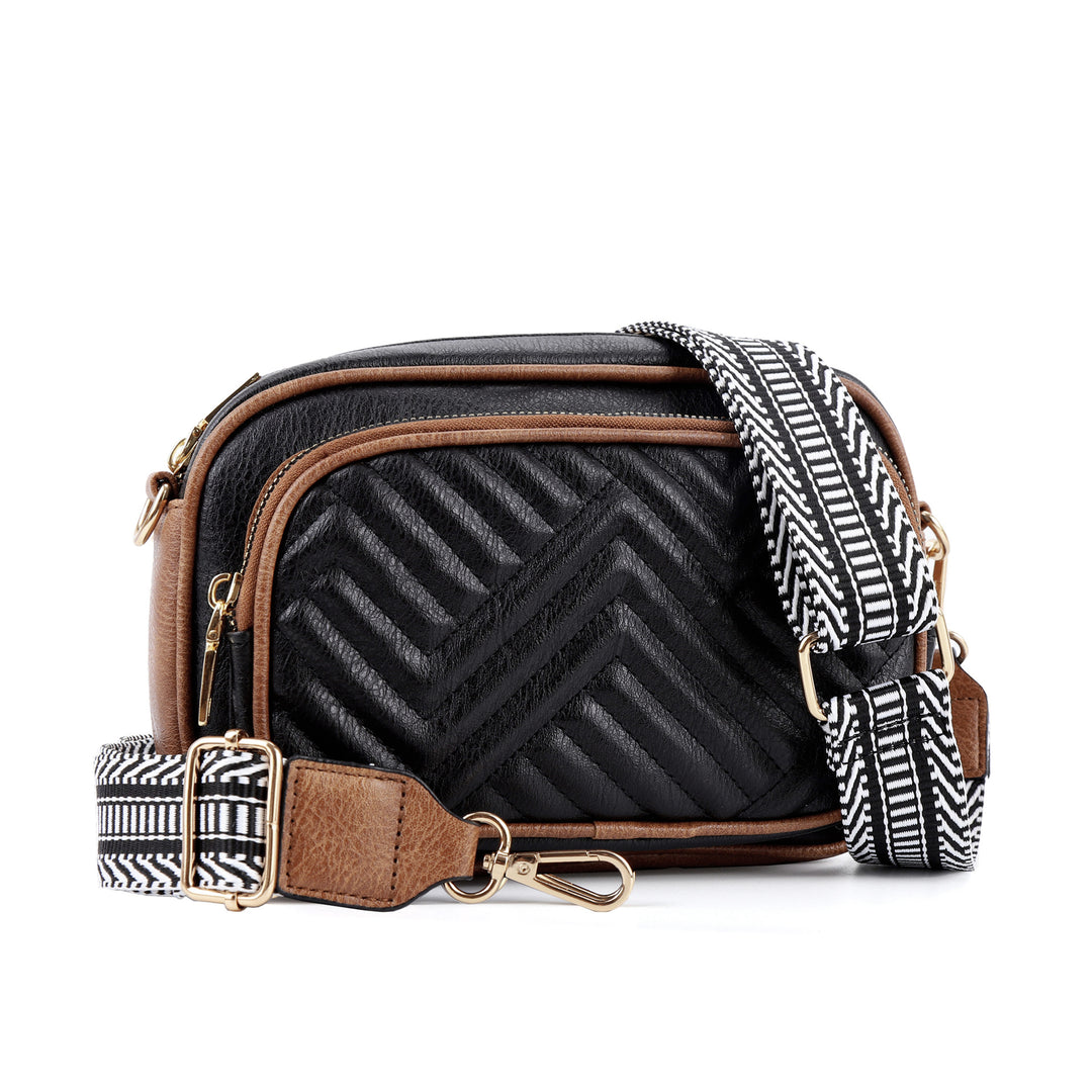 Gail | Chevron Trim Crossbody Bag
