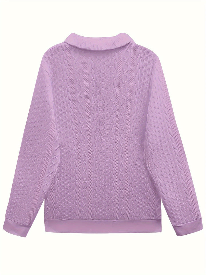 Isla | Elegant Zippered Sweatshirt
