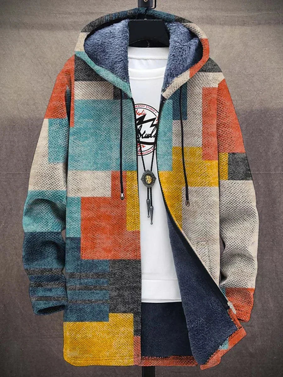 Zoe | Colorblock Fleece-Lined Hooded Jacket