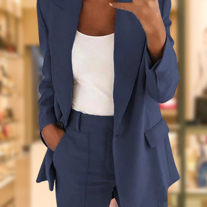 Sophia | Classic Neutral Tailored Pantsuit
