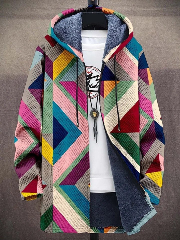 Zoe | Colorblock Fleece-Lined Hooded Jacket