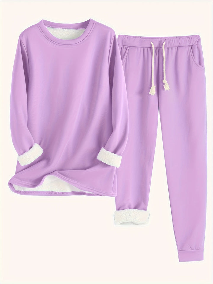 Mia | Fleece-Lined Winter Loungewear Set