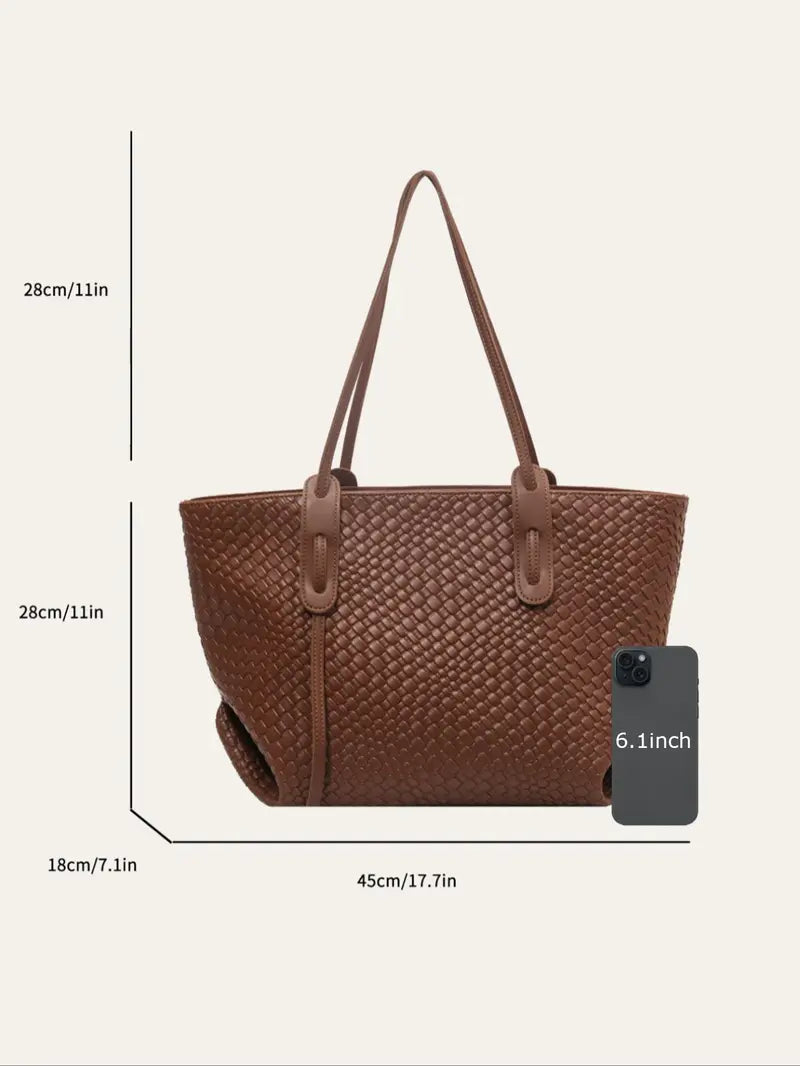 Margot | Woven Everyday Shoulder Tote