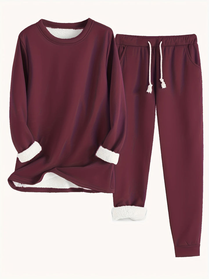 Mia | Fleece-Lined Winter Loungewear Set