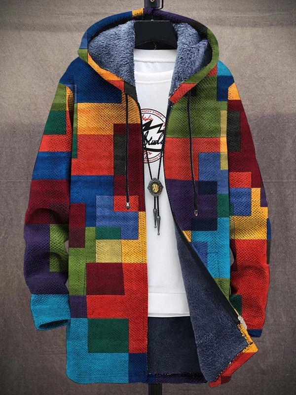 Zoe | Colorblock Fleece-Lined Hooded Jacket