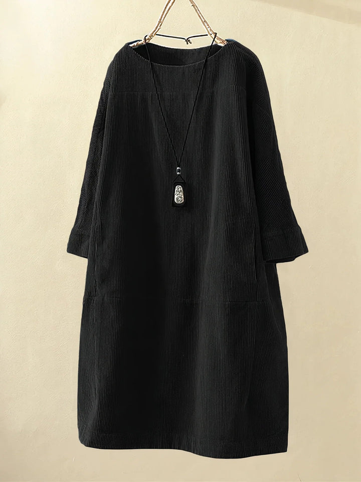 Harper | Corduroy Relaxed Fit Midi Dress