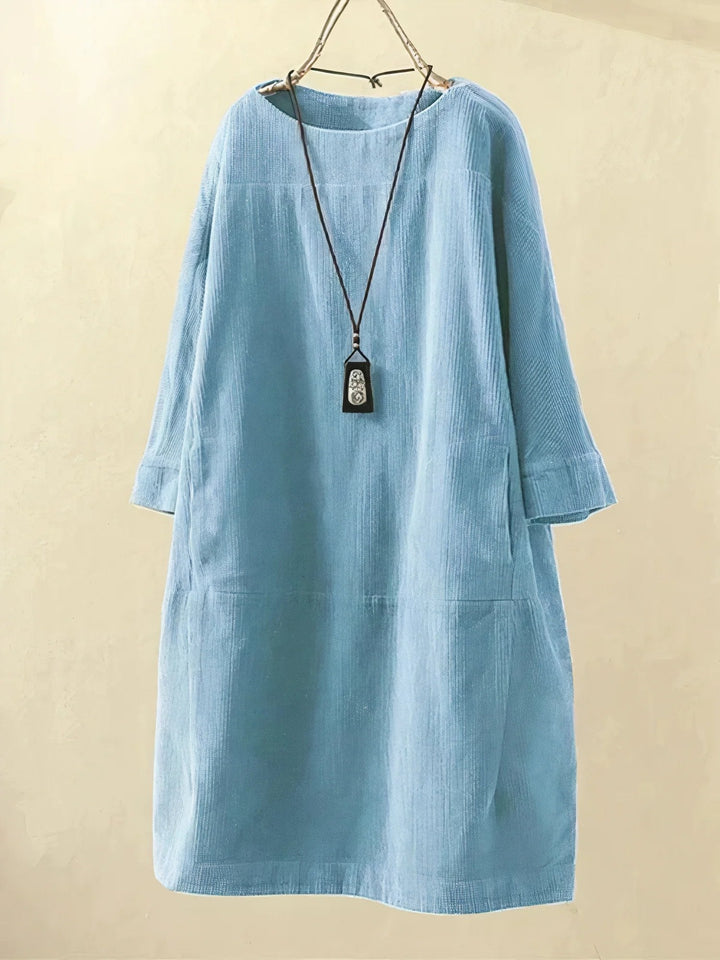 Harper | Corduroy Relaxed Fit Midi Dress