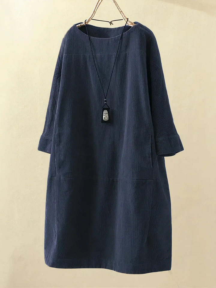 Harper | Corduroy Relaxed Fit Midi Dress