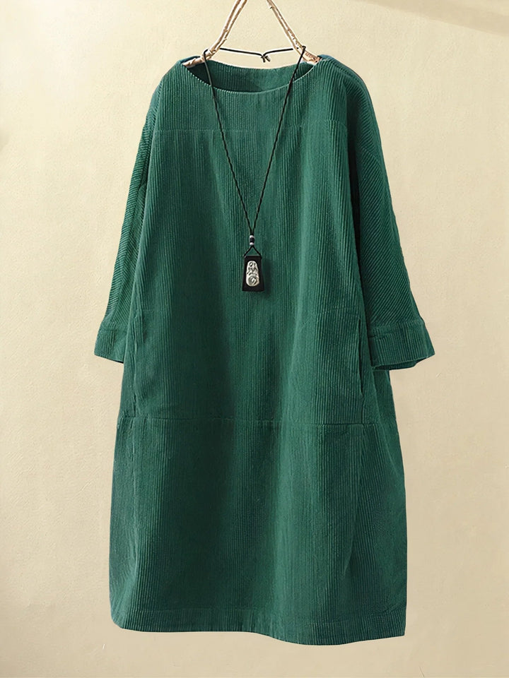 Harper | Corduroy Relaxed Fit Midi Dress