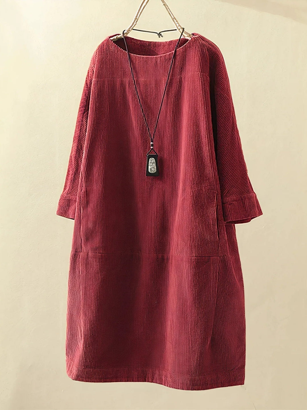 Harper | Corduroy Relaxed Fit Midi Dress