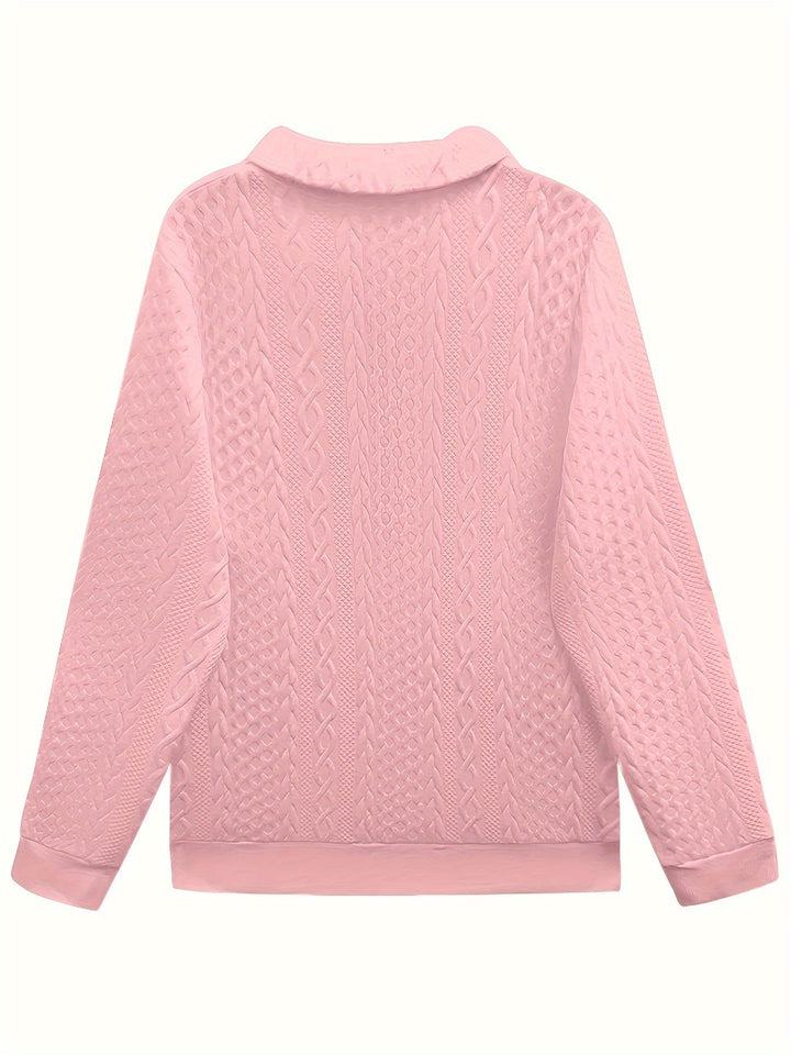 Isla | Elegant Zippered Sweatshirt