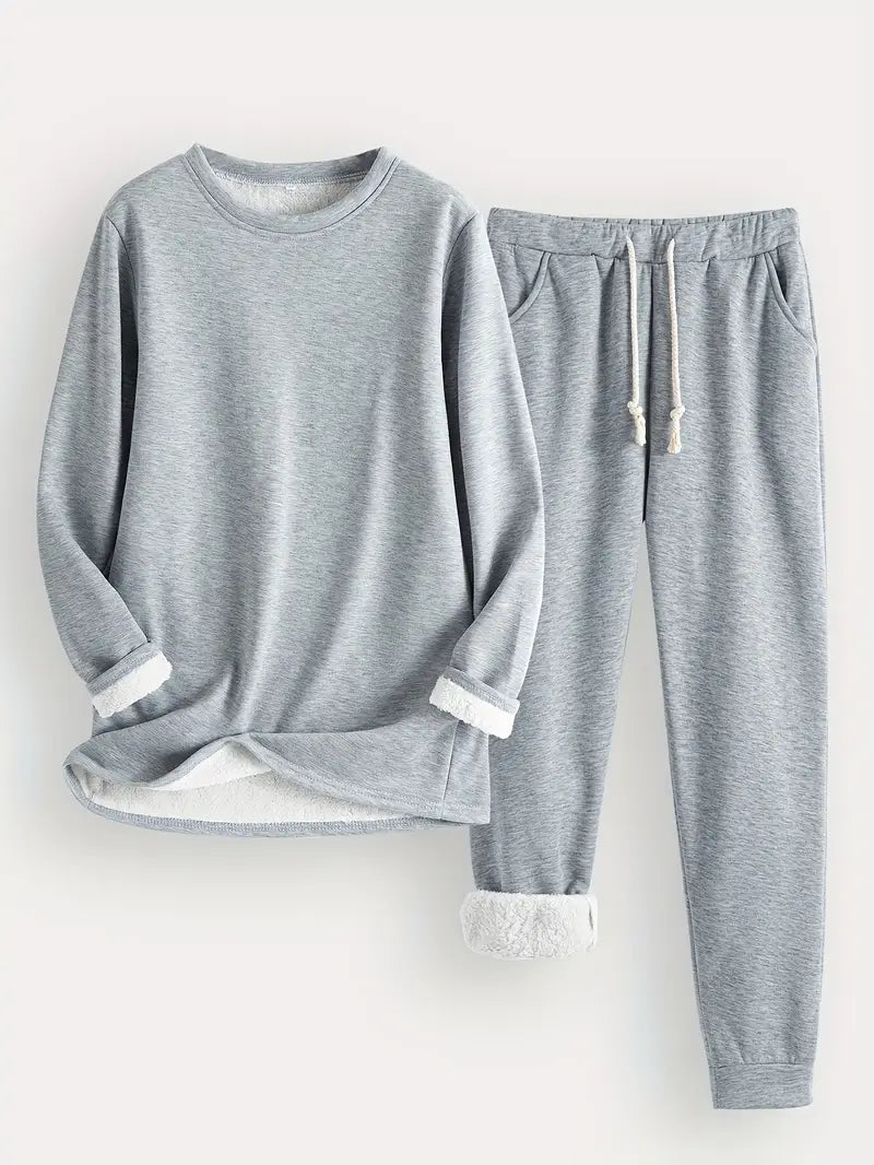 Mia | Fleece-Lined Winter Loungewear Set