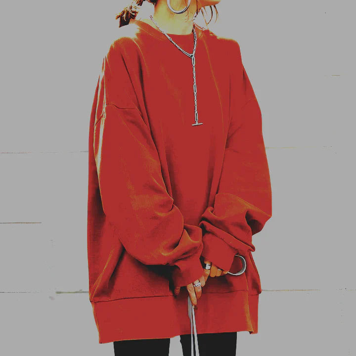 Lily | Oversized Round Neck Jumper
