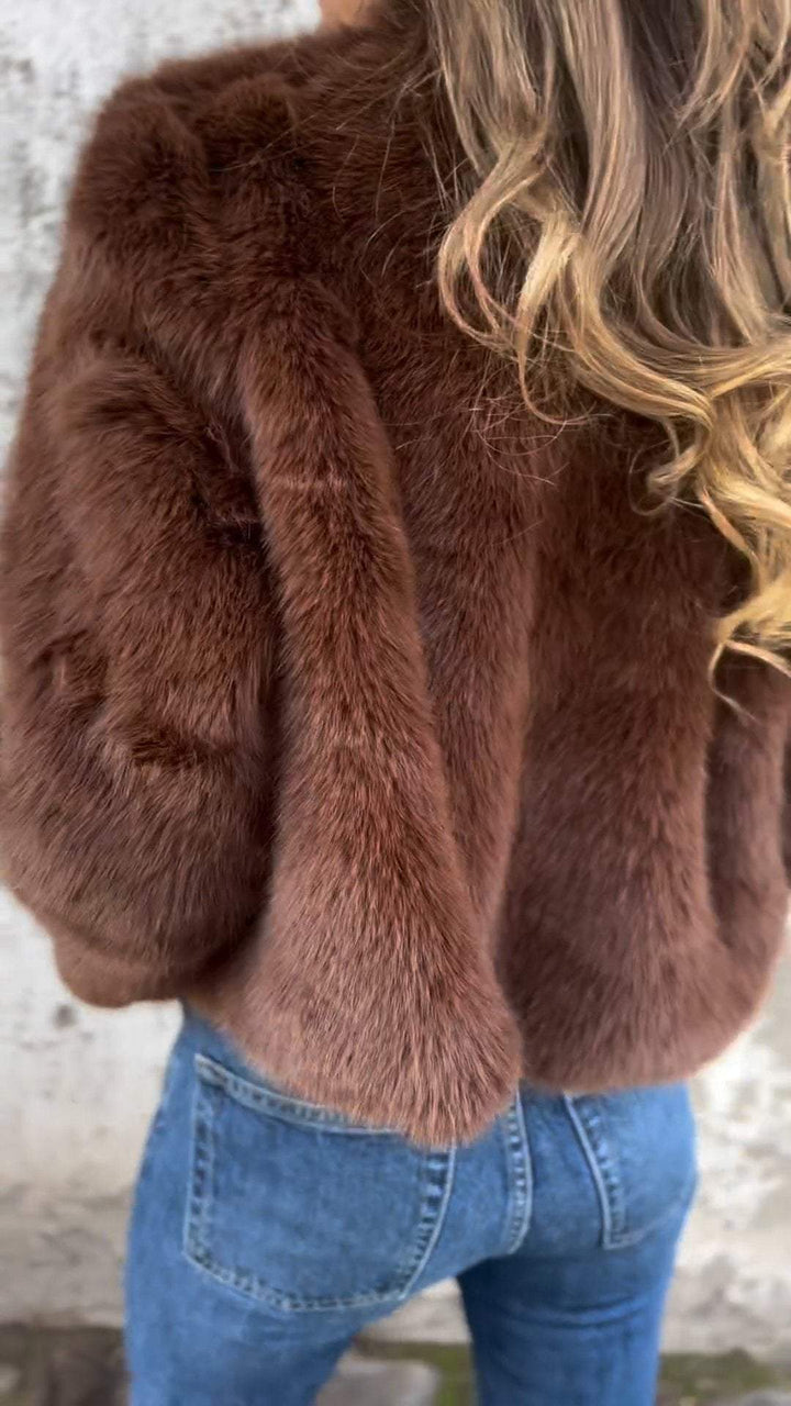 Maya | Faux Fur Zip Jacket